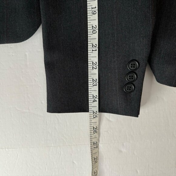 Johnny Carson for Belk Lindsey Grey Striped Blazer Sport Coat Jacket Union Made - Picture 12 of 12
